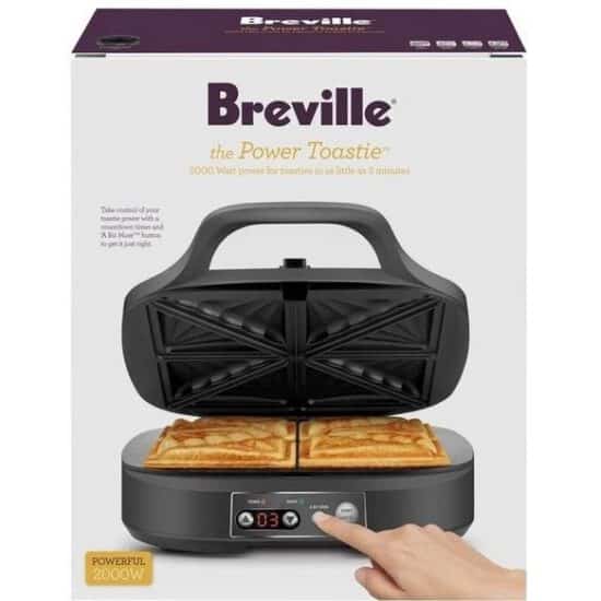 ⁦טוסטר לחיצה 4 פרוסות ברוויל משולשים | Breville LTS425GRY⁩ – תמונה ⁦2⁩