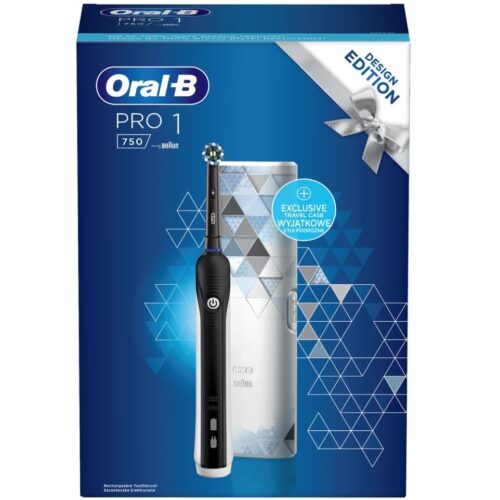 מברשת שיניים חשמלית Oral-B אורל בי Pro-1 750 Black Edition